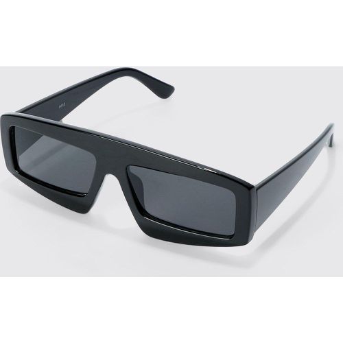 Chunky Visor Sunglasses In Black - Boohooman - Modalova