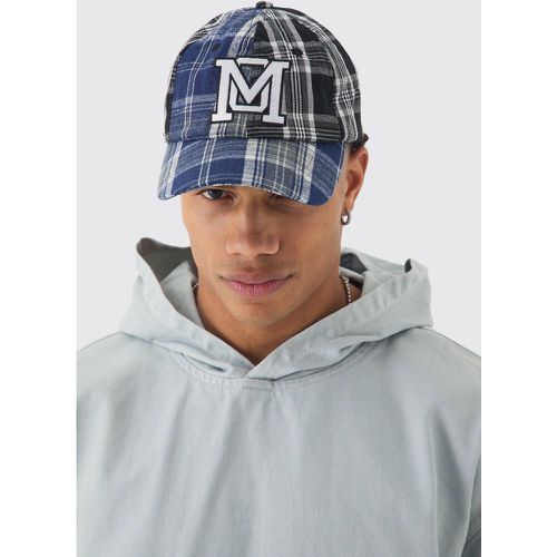 Casquette en à écusson patchwork - ONE SIZE - Boohooman - Modalova