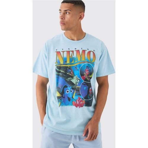 T-shirt oversize délavé à imprimé Nemo - S - Boohooman - Modalova