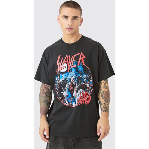 Oversized Slayer Band License T-shirt - Boohooman - Modalova