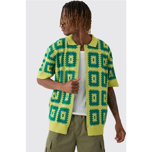 Tall - Chemise oversize en crochet - M - Boohooman - Modalova