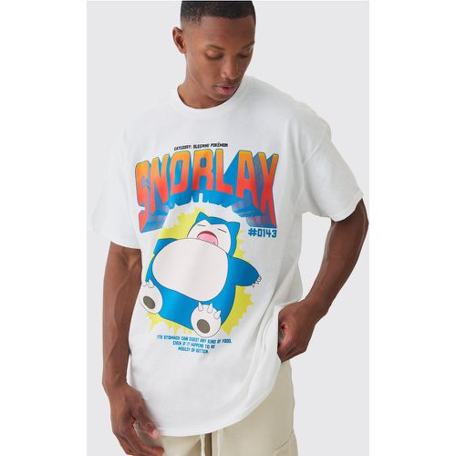 Oversized Pokemon Snorlax License T-shirt - Boohooman - Modalova