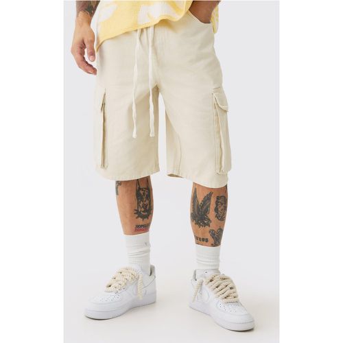 Short cargo baggy à taille élastiquée - XS - Boohooman - Modalova