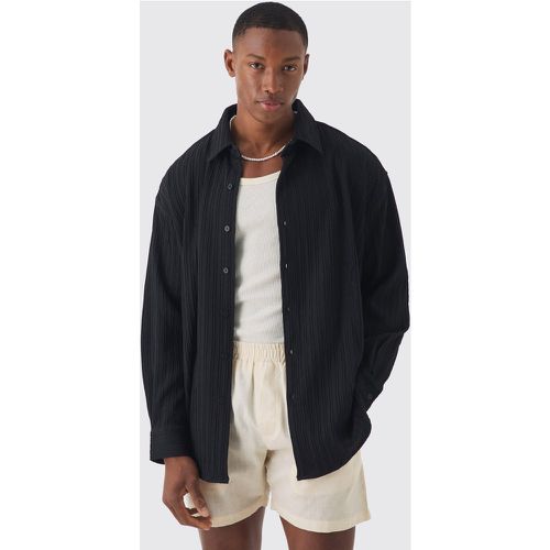 Chemise oversize plissée en - S - Boohooman - Modalova