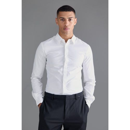 Chemise cintrée à manches longues - S - Boohooman - Modalova