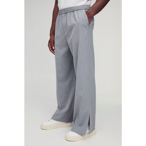 Pantalon large habillé fendu - 28 - Boohooman - Modalova