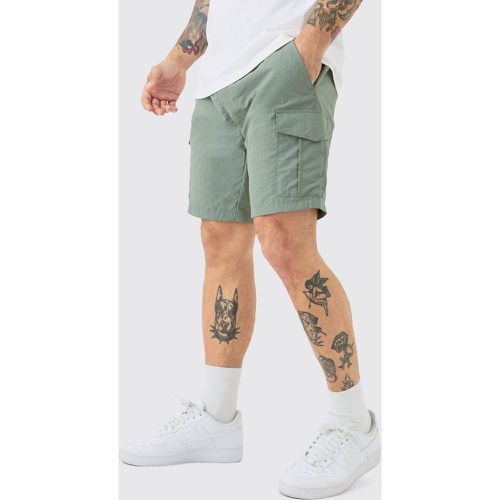 Short cargo slim à taille élastiquée - L - Boohooman - Modalova