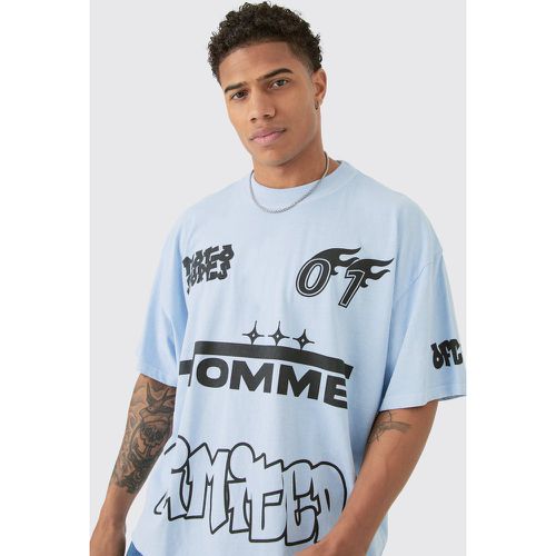 T-shirt oversize imprimé - S - Boohooman - Modalova