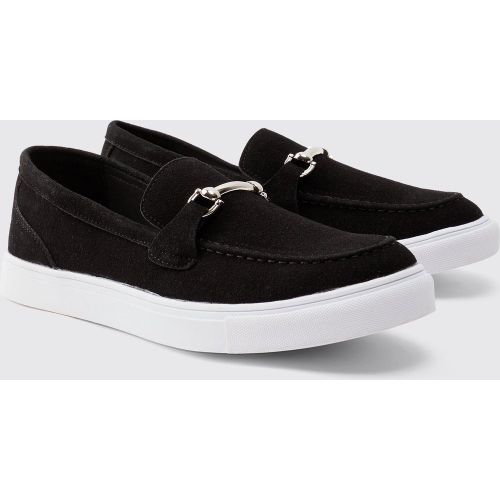 Mocassins en synthétique à semelle épaisse et détail boucle - 41 - Boohooman - Modalova