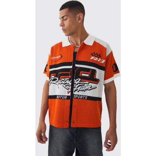 Chemise oversize en maille - M - Boohooman - Modalova