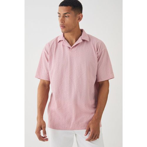 Polo oversize texturé - S - Boohooman - Modalova