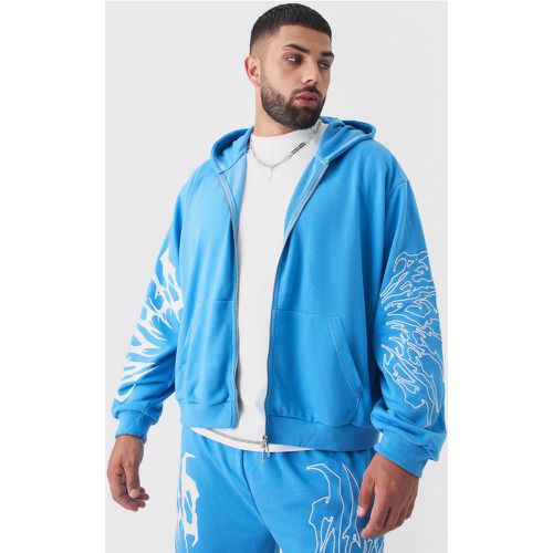 Grande taille - Sweat à capuche oversize à broderie - XXXL - Boohooman - Modalova