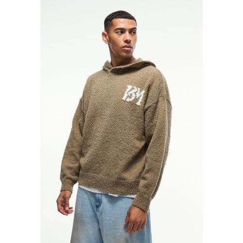 Sweat à capuche en maille brossée - S - Boohooman - Modalova