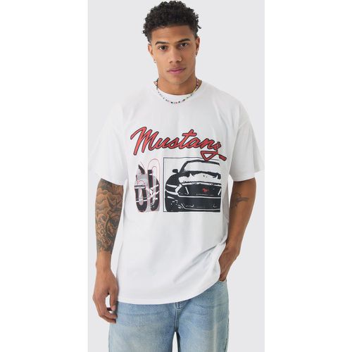 T-shirt oversize à imprimé Mustang - M - Boohooman - Modalova