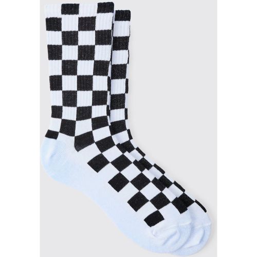 Chaussettes à carreaux et motif jacquard - ONE SIZE - Boohooman - Modalova