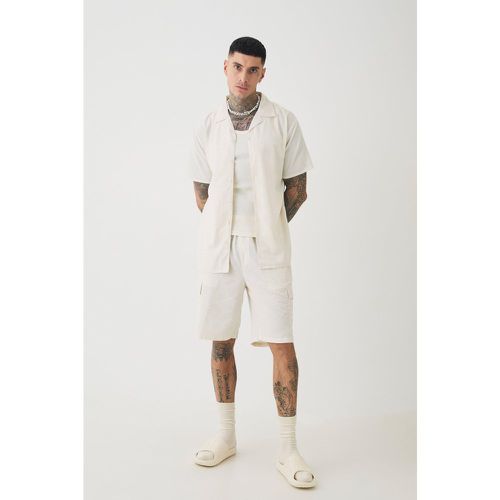 Tall - Ensemble en lin à manches courtes et short homme - M - Boohooman - Modalova