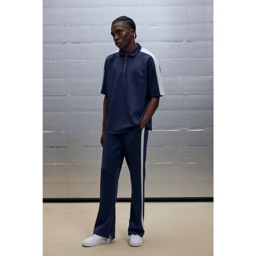 Ensemble oversize color block avec polo et jogging - S - Boohooman - Modalova