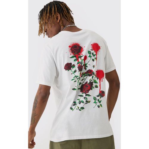 Tall - T-shirt à imprimé rose au dos - XL - Boohooman - Modalova