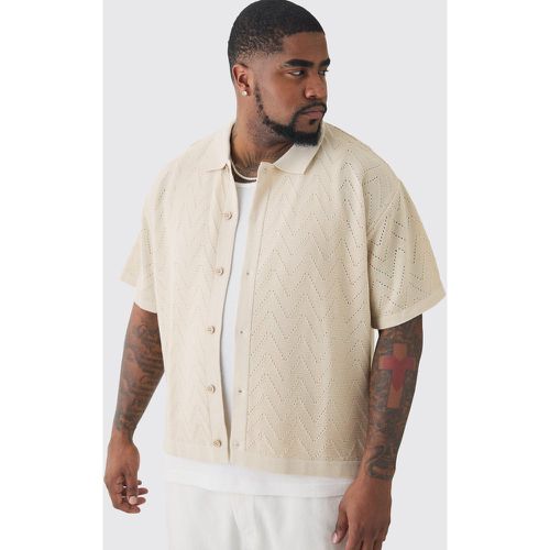 Grande taille - Chemise oversize à manches courtes homme - XXXXL - Boohooman - Modalova