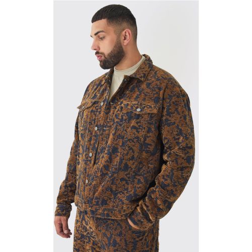 Grande taille - Veste oversize en jean homme - XXL - Boohooman - Modalova
