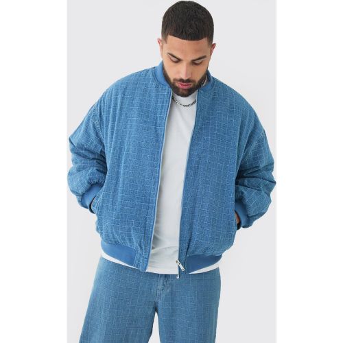 Grande taille - Bomber oversize matelassé homme - XXXL - Boohooman - Modalova