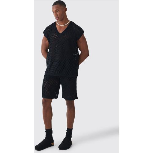 Ensemble oversize à col V et short - S - Boohooman - Modalova