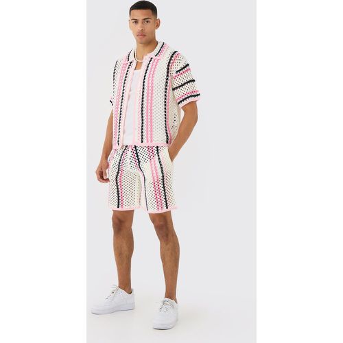 Ensemble oversize à coutures apparentes avec short - S - Boohooman - Modalova