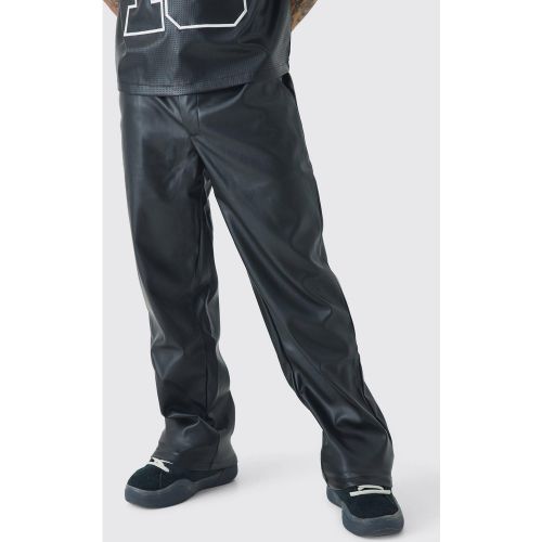 Pantalon large enduit homme - 28 - Boohooman - Modalova