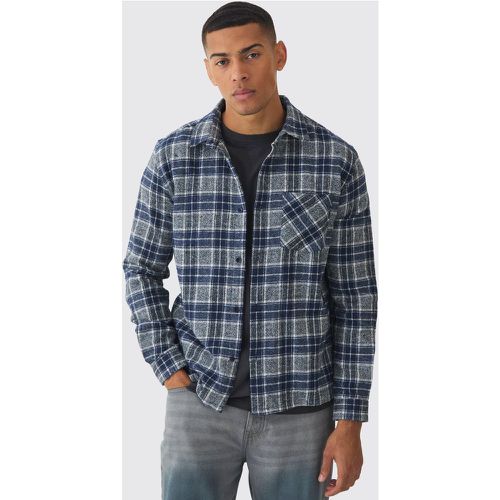 Chemise à carreaux et manches longues - S - Boohooman - Modalova