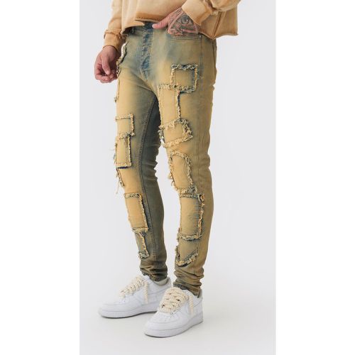 Tall - Jean skinny effiloché - 32 - Boohooman - Modalova