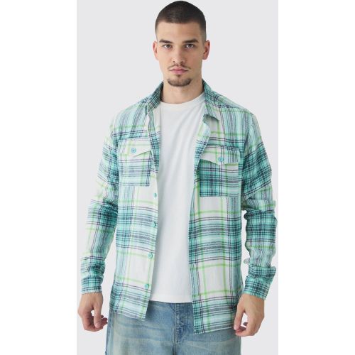 Tall - Chemise oversize à carreaux - L - Boohooman - Modalova