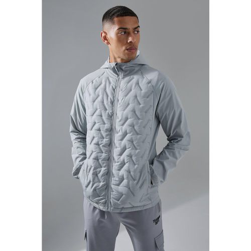 Veste de sport matelassée à capuche - MAN Active - S - Boohooman - Modalova