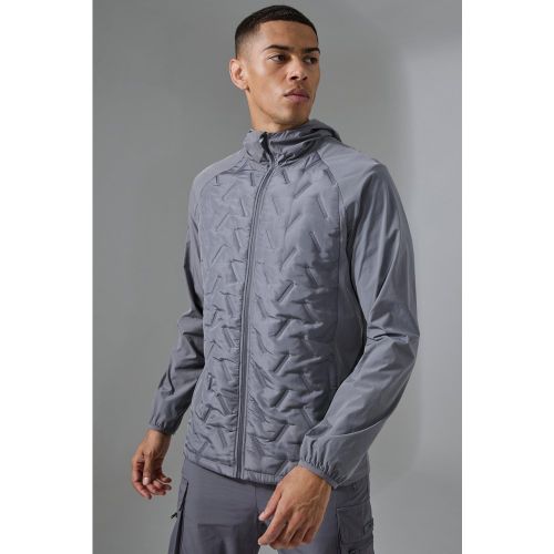 Veste de sport matelassée à capuche - MAN Active - XS - Boohooman - Modalova