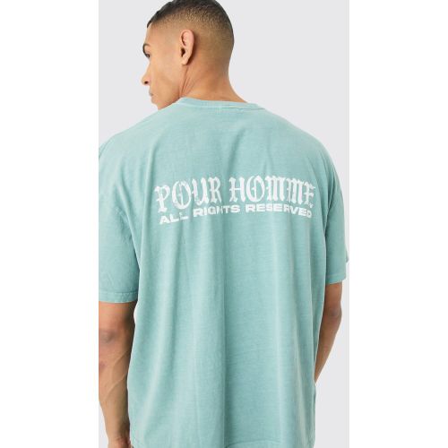 T-shirt oversize imprimé - L - Boohooman - Modalova