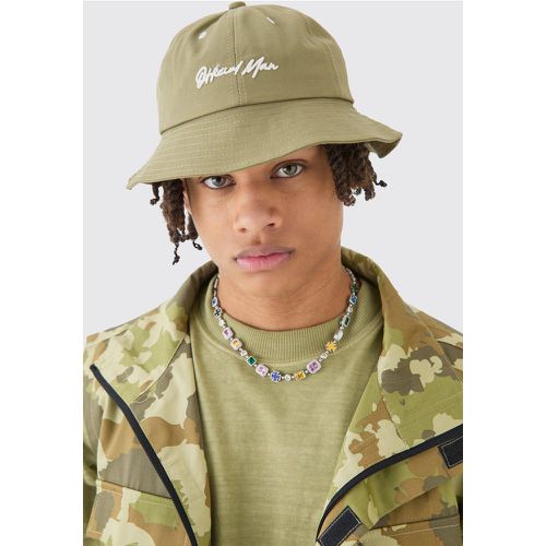 Chapeau de soleil brodé en - MAN Official - ONE SIZE - Boohooman - Modalova