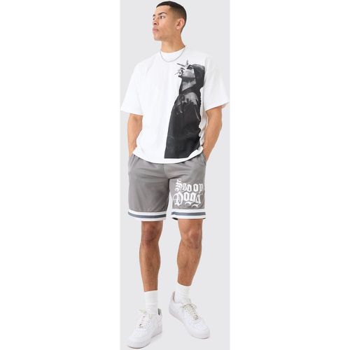 Ensemble oversize à imprimé Dog avec t-shirt et short - L - Boohooman - Modalova