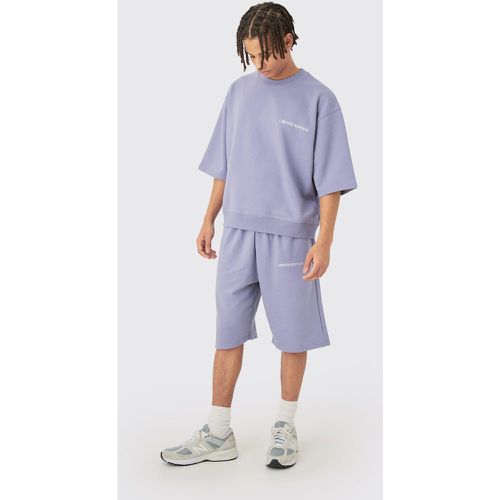 Survêtement oversize à manches 3/4 - S - Boohooman - Modalova