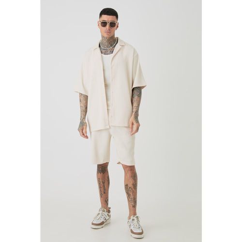 Tall - Ensemble oversize plissé avec short homme - S - Boohooman - Modalova