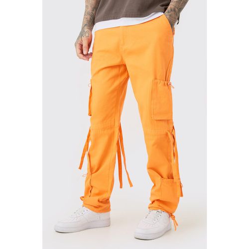 Tall - Pantalon cargo délavé à taille fixe - 30 - Boohooman - Modalova