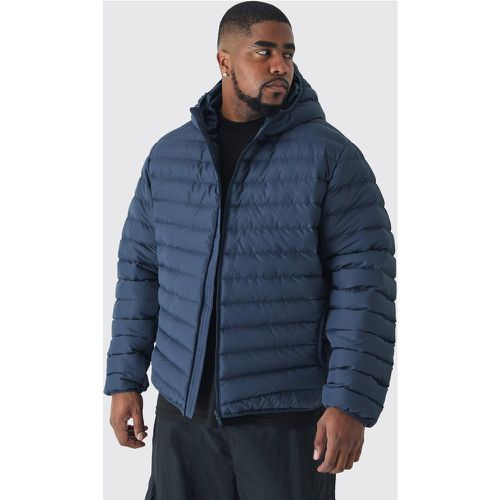 Grande taille - Doudoune zippée en marine - XXXL - Boohooman - Modalova