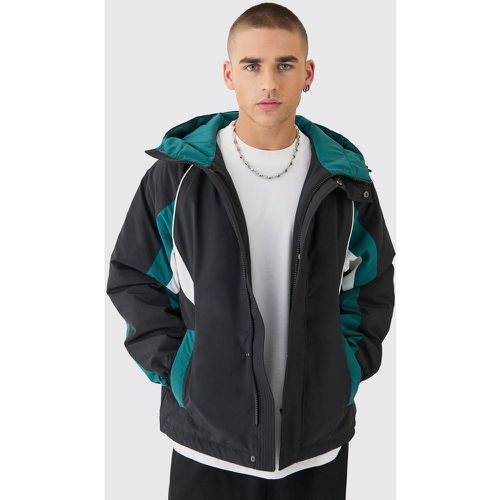 Parka à capuche color block homme - S - Boohooman - Modalova