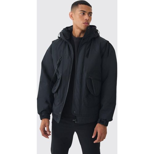 Parka technique à capuche en homme - S - Boohooman - Modalova