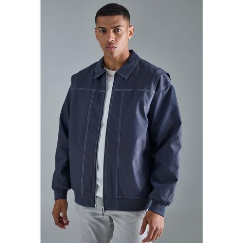 Bomber oversize à empiècements homme - M - Boohooman - Modalova