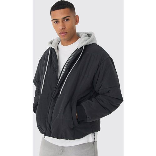 Bomber matelassé à manches longues homme - S - Boohooman - Modalova