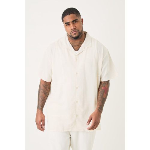 Grande taille - Chemise oversize en lin - XXXL - Boohooman - Modalova