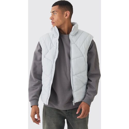 Veste sans manches à col montant - S - Boohooman - Modalova