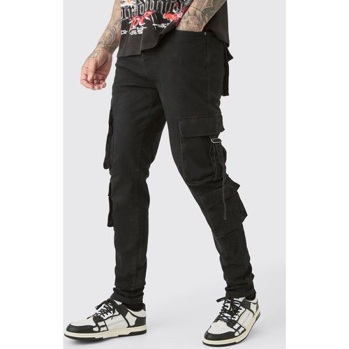 Tall - Jean cargo skinny à poches cargo homme - 30 - Boohooman - Modalova