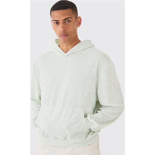 Sweat à capuche oversize en tissu éponge homme - XL - Boohooman - Modalova