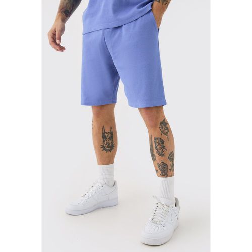 Short large mi-long en maille côtelée épaisse - XL - Boohooman - Modalova