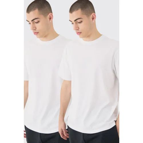 Lot de 2 t-shirts basiques - L - Boohooman - Modalova